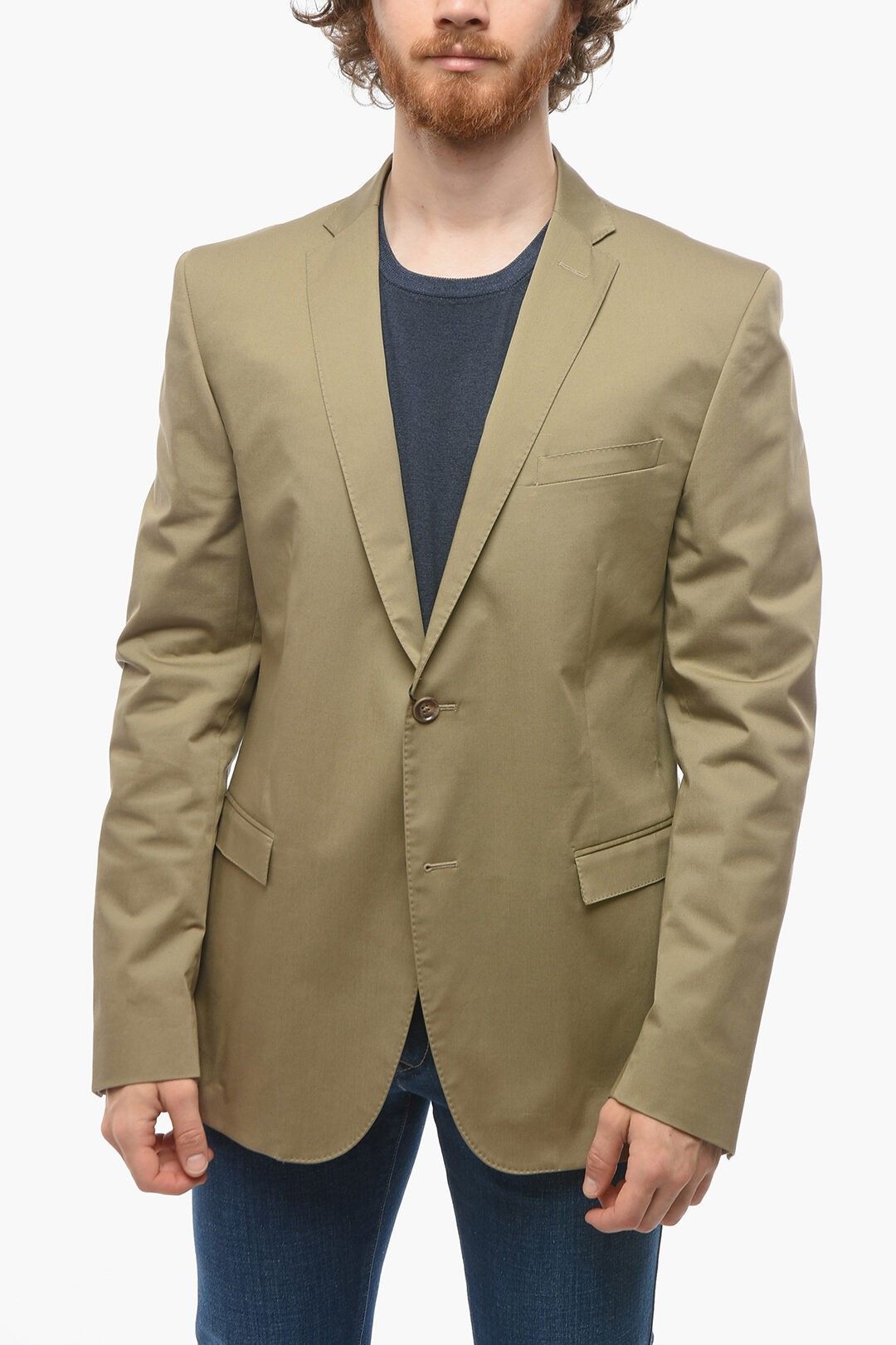 cc 컬렉션 코튼트윌 블레이저 CC COLLECTION Cotton-twill RESET Single-breasted Blazer 526403