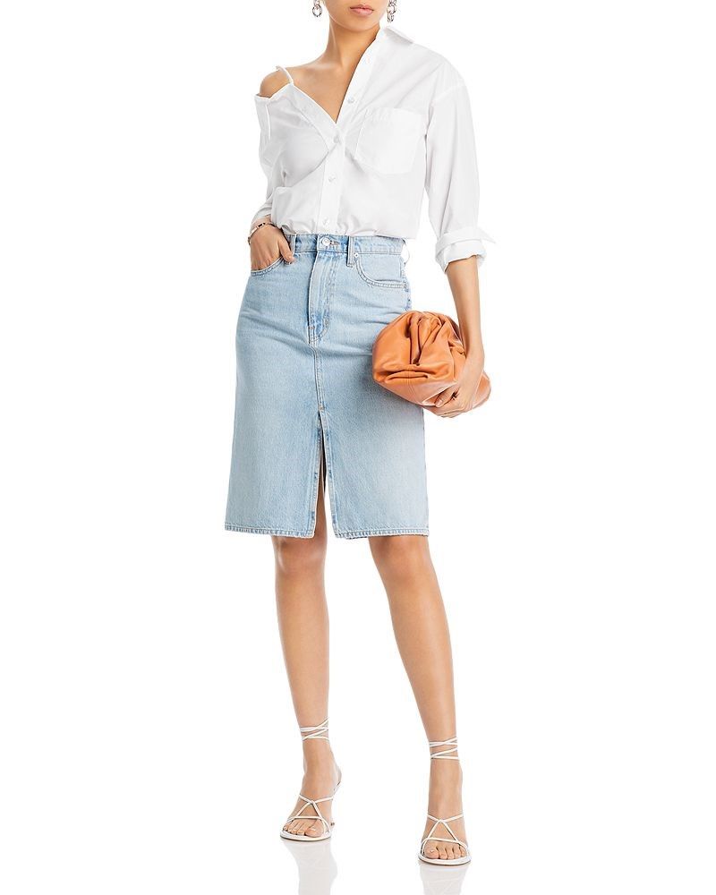 코튼 하이 데님 스커트 Cotton Juliet High Rise Denim Skirt 4769447