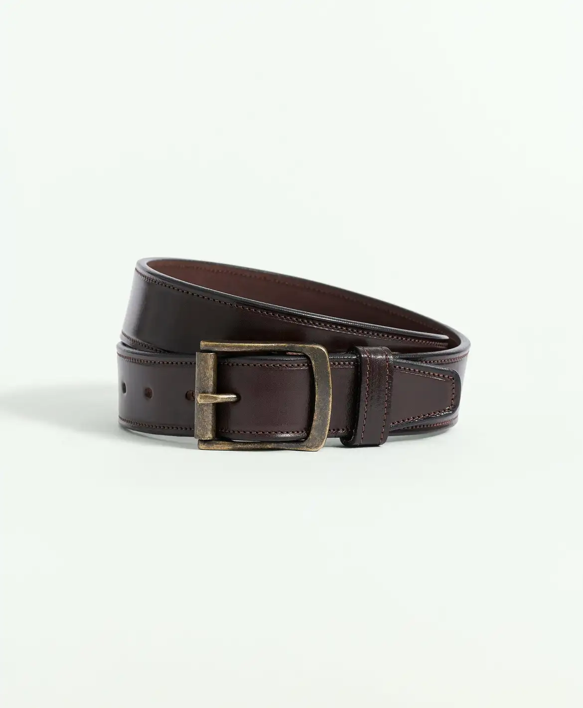 Webbed Cotton Belt With Brass-Tone Buckle