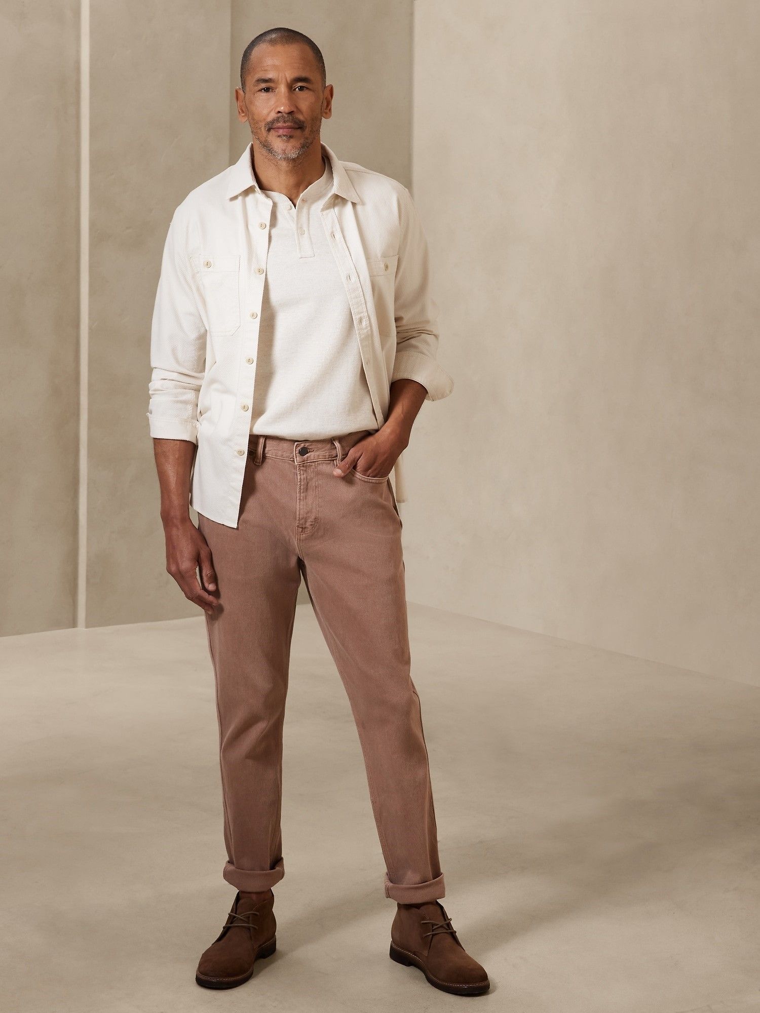 바나나리퍼블릭-슬림 트래블 진 Slim Travel Jean (Color White) 621953001 | TRENBE 바나나리퍼블릭-슬림 트래블 진 Slim... 