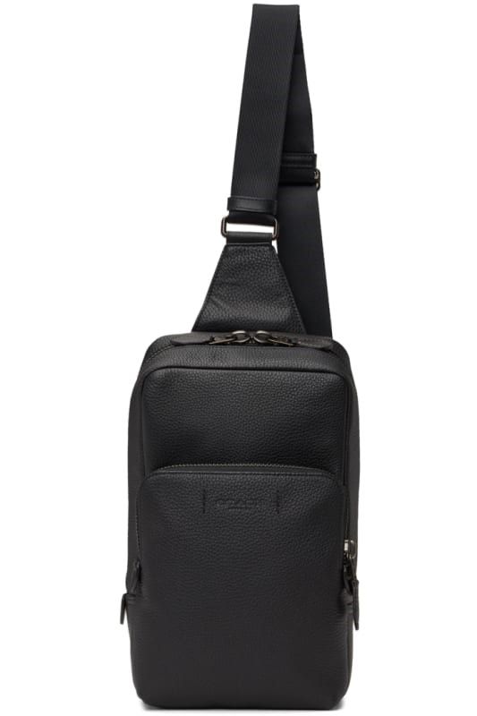 Coach Mens Charter North/South Crossbody With Hybrid in Smooth Leather,  Black