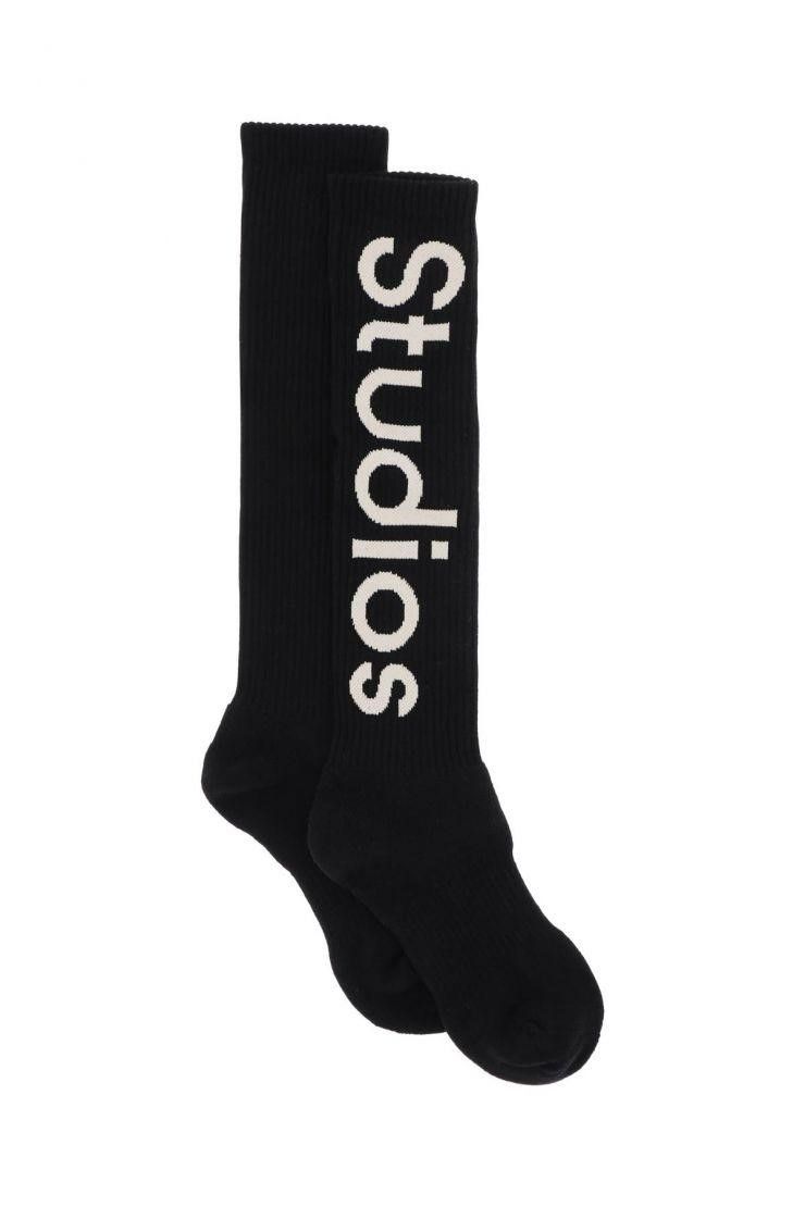 아크네스튜디오-삭스 아크네 스튜디오 SS23 Logoed socks Acne Studios 1536748 TRENBE