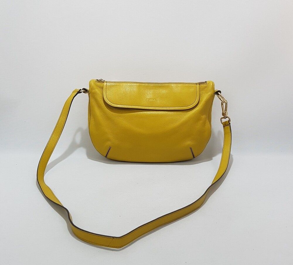 Furla 'iris Mini' Shoulder Bag in Yellow