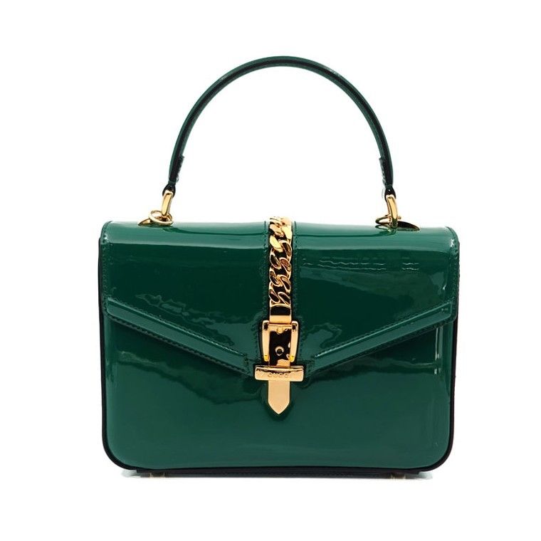 Gucci Patent Silvie Mini Top Handle Bag 589479 10922023