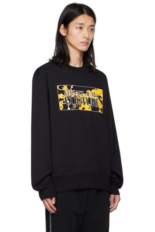 Black hotsell printed sweatshirt