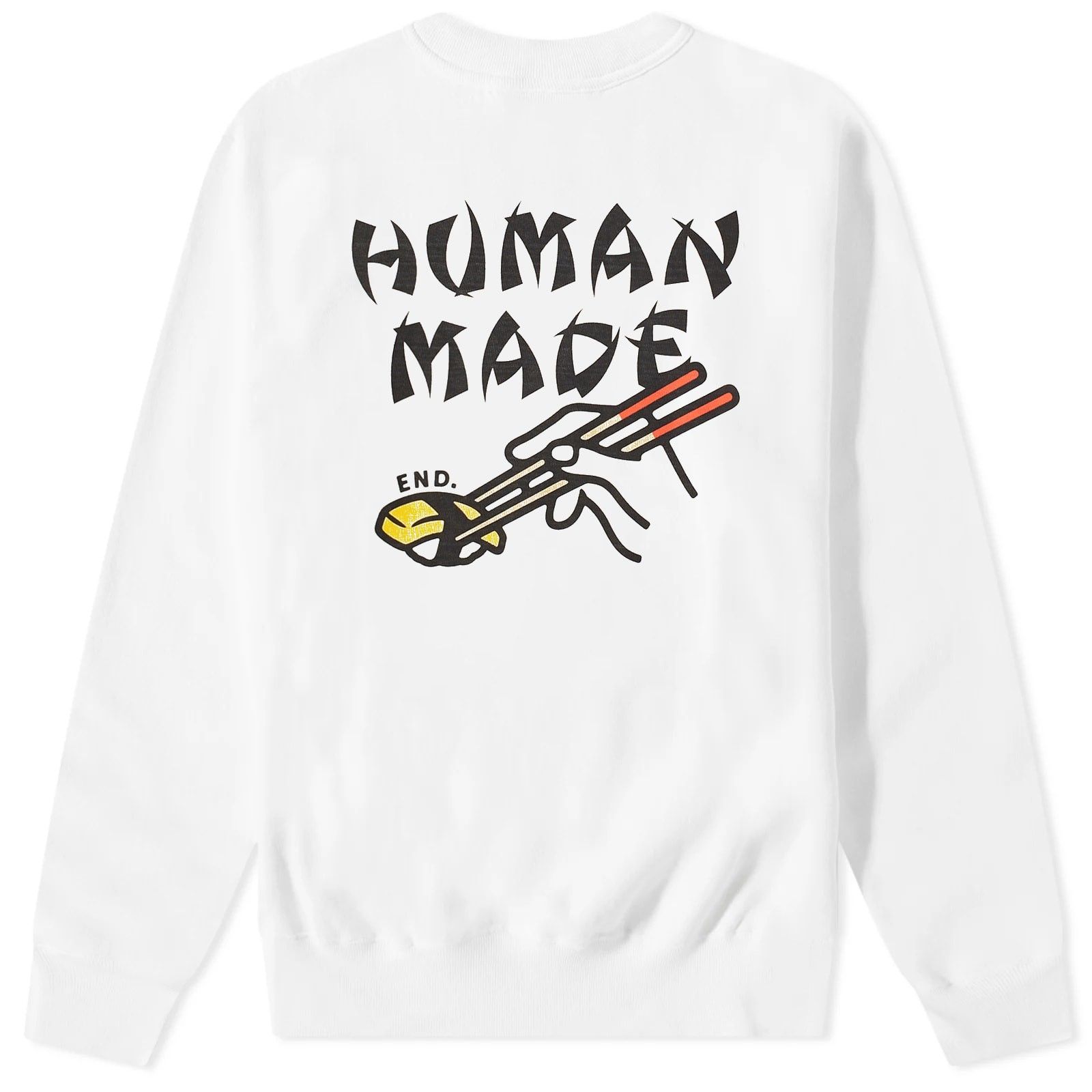 스웨트 END. x  Sushi Sweat HM25CS047-WHT White