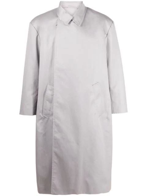 발렌시아가 트렌치 코트 그레이 BALENCIAGA Concealed Fastening Trench Coat Grey 601162TBP031402