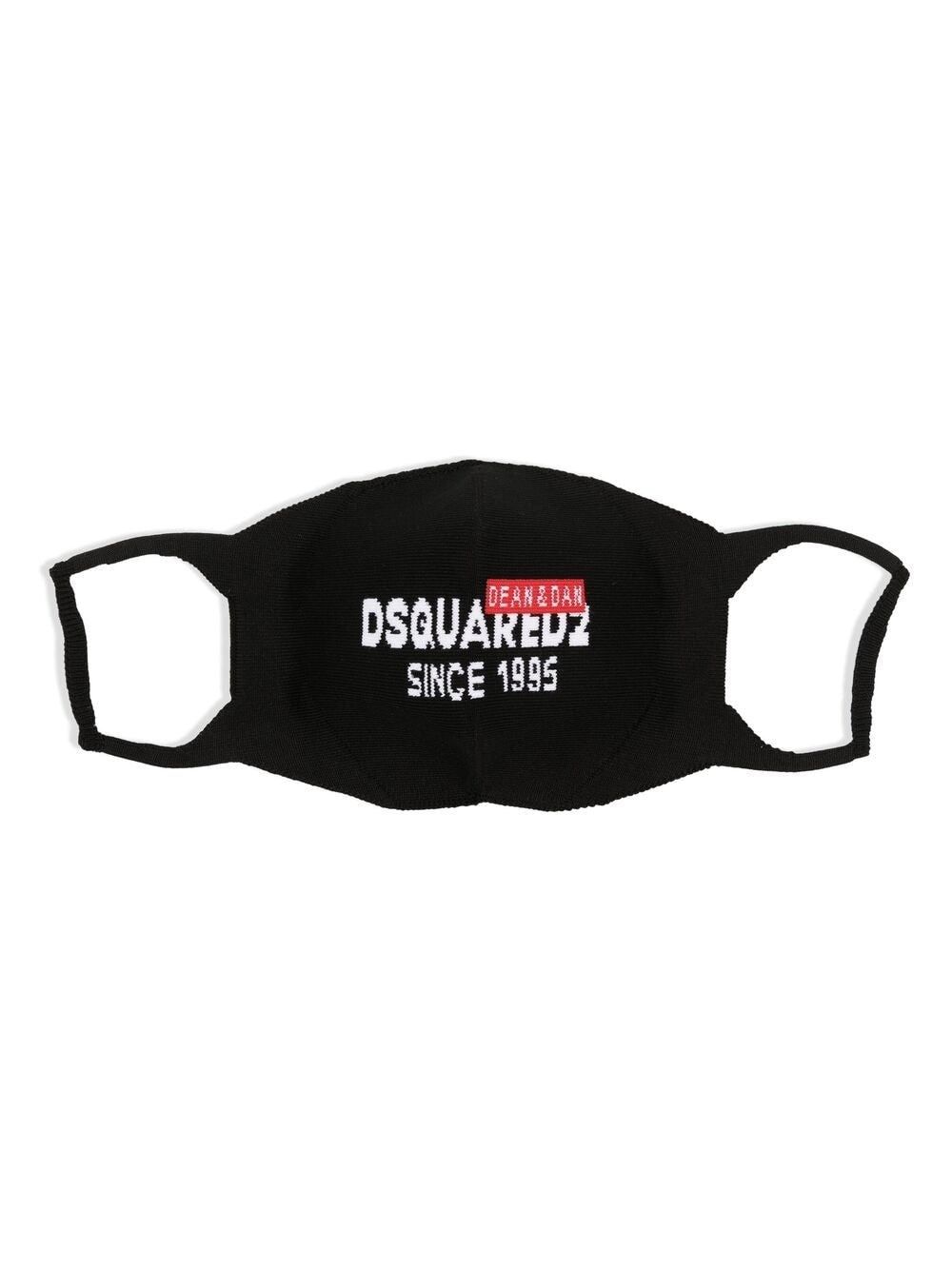 로고 니트 마스크 블랙 DSQUARED2 Logo Knit Mask Black MAM000459204170M1296