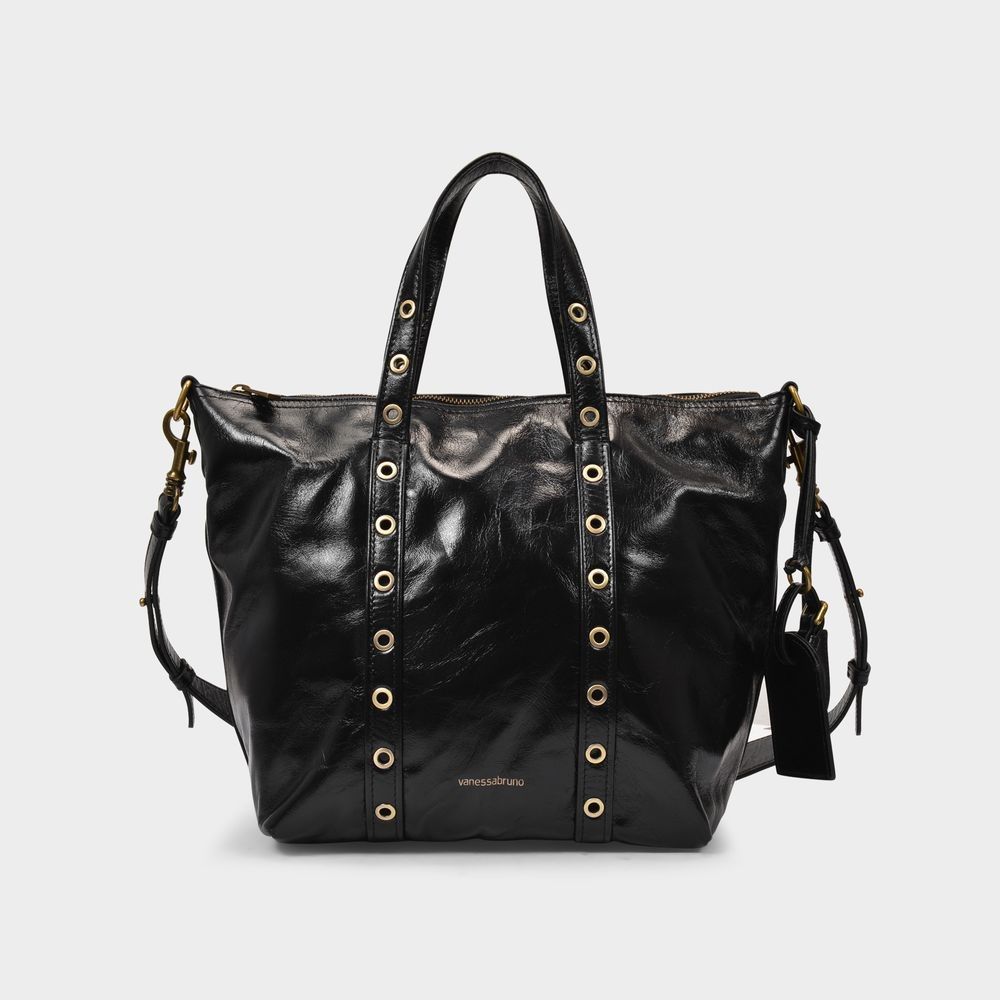 바네사브루노-가방 블랙 가죽 Zippy Pm Bag in Black Cracked... 바네사브루노-가방 블랙 가죽 Zippy Pm Bag in Black Cracked... 