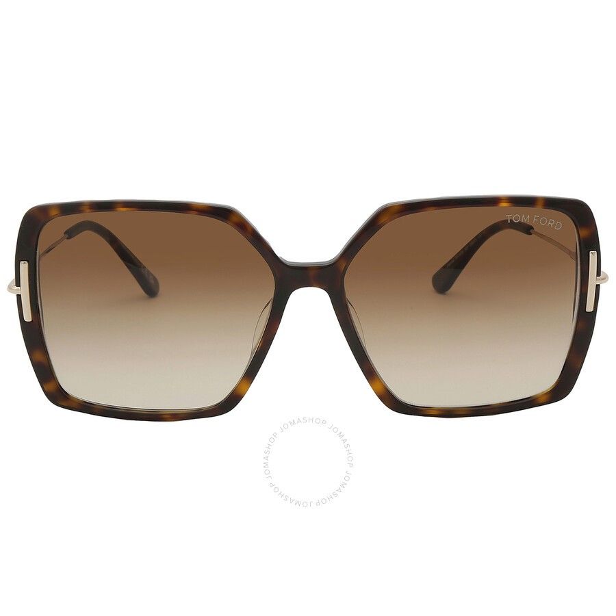 브라운 그라디언트 버터플라이 여성 선글라스 Joanna Brown Gradient Butterfly Ladies Sunglasses FT1039 52F 59 Z-XWF9S