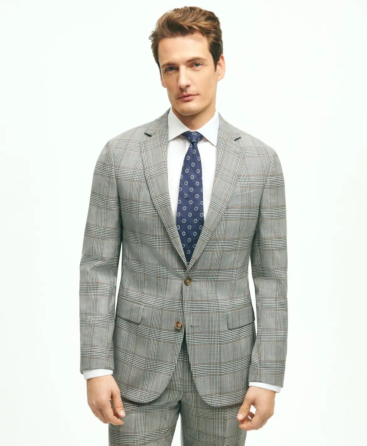 브룩스브라더스-울 트윌 수트 자켓 Brooks Brothers Regent-Fit Windowpane Wool Twill Suit  Jacket MK00950 BLUE