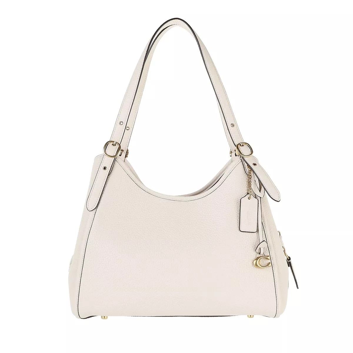 Coach white store leather bag