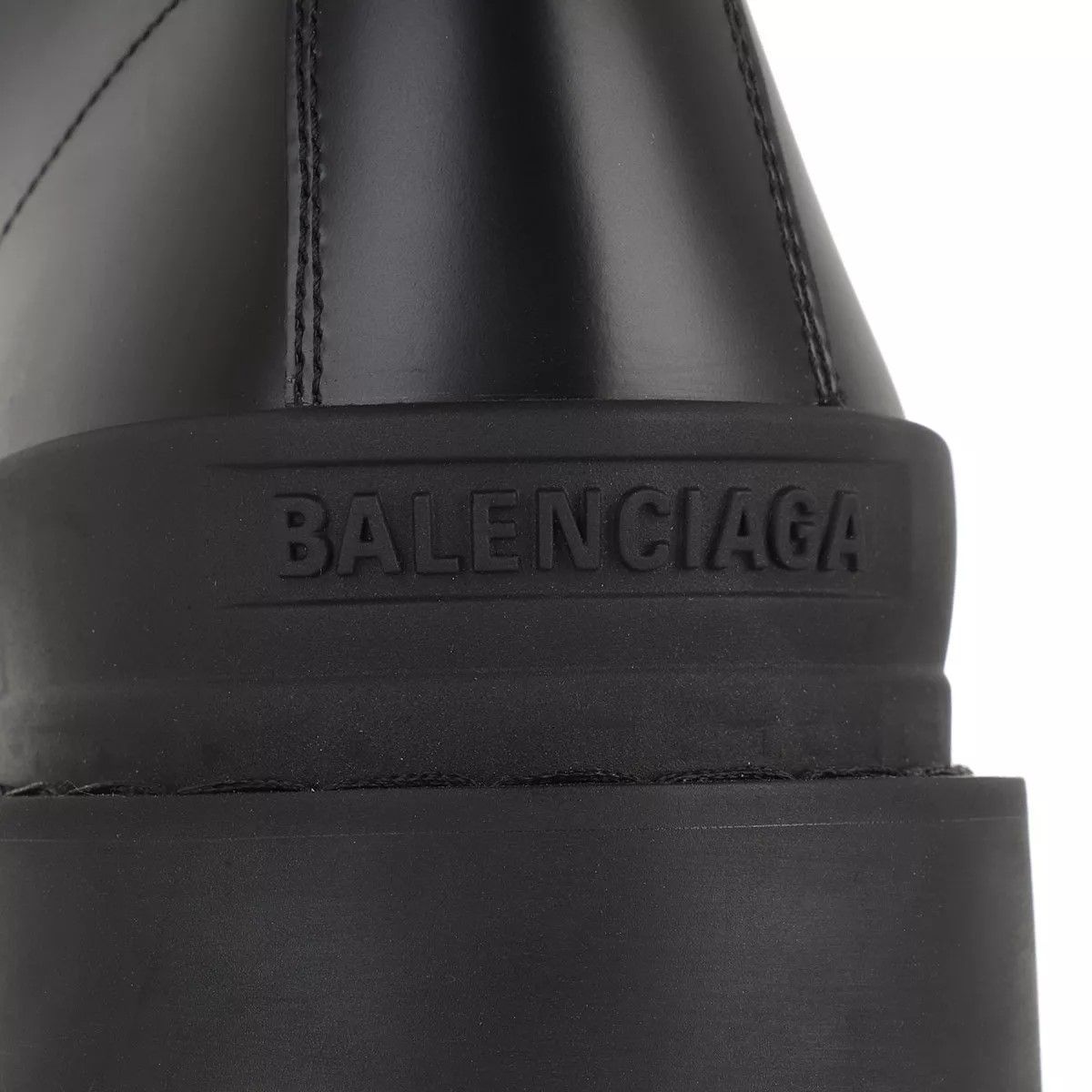 발렌시아가-발렌시아가 스트라이크 부티 블랙 스트링 부츠 Balenciaga