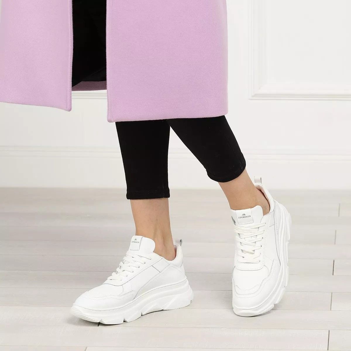 코펜하겐 비텔로 화이트 로우 스니커즈 Copenhagen CPH407 Vitello White                        Low-Top Sneaker A0129917