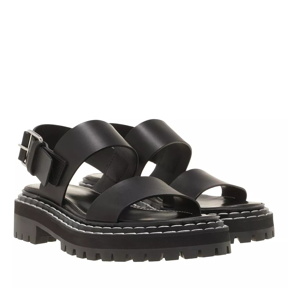 샌들 블랙 Proenza Schouler Sandals Maine Resinato 999 Black                        Sandale A0182147