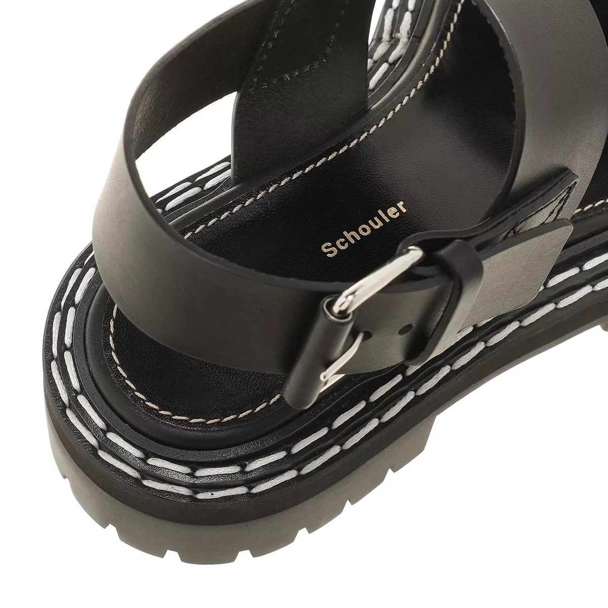 샌들 블랙 Proenza Schouler Sandals Maine Resinato 999 Black                        Sandale A0182147