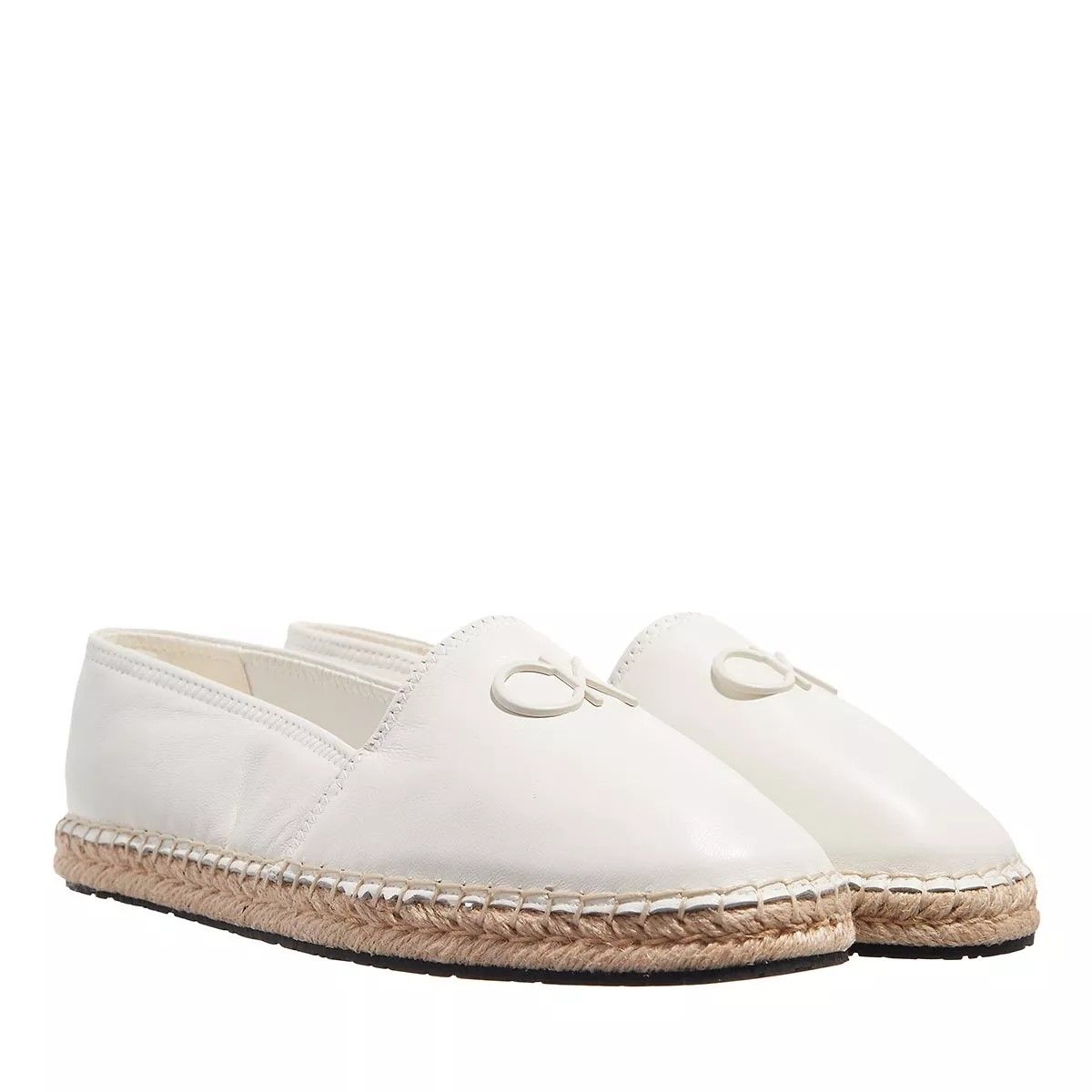 calvin klein espadrilles white