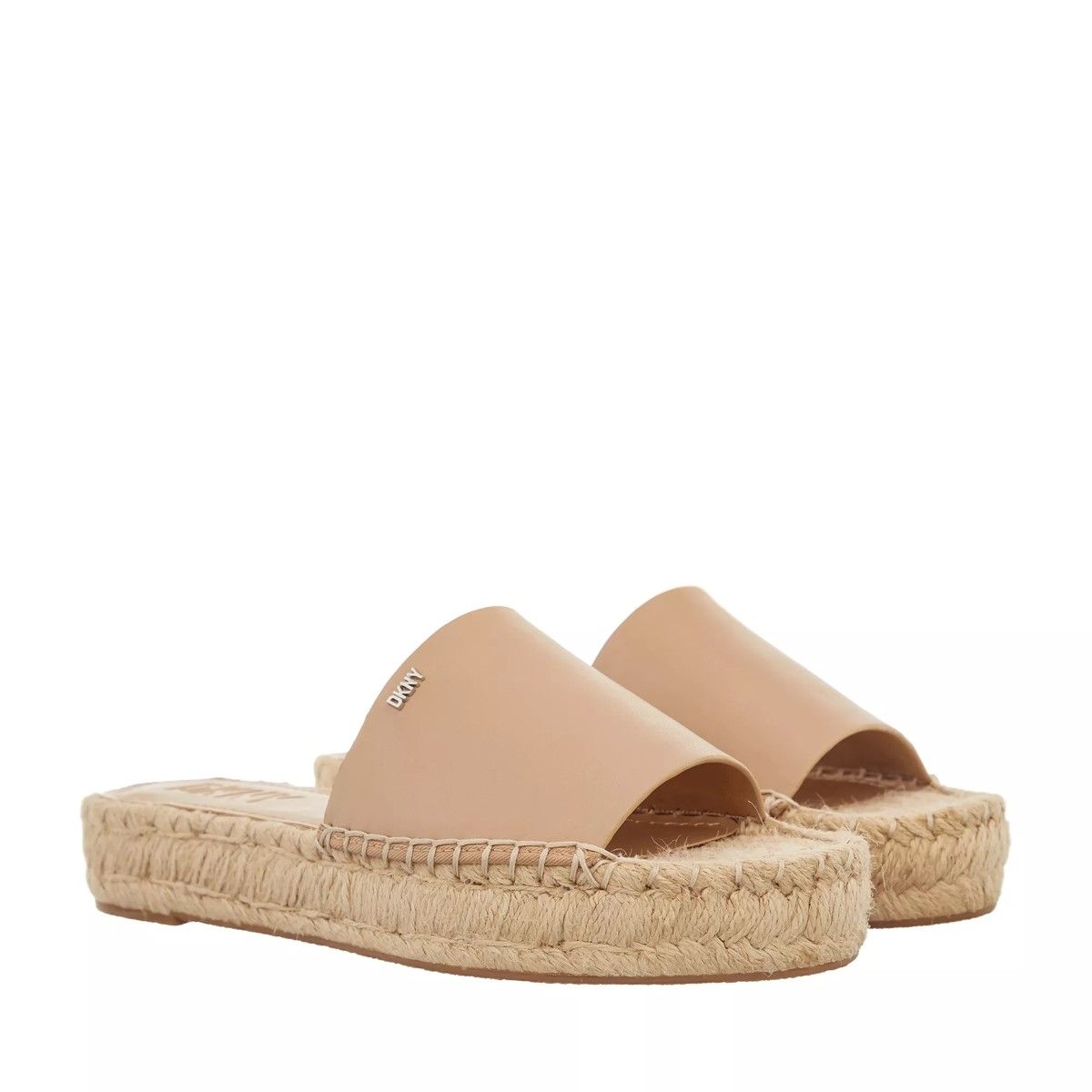 플랫폼 슬리퍼 에스파드류 뉴 누드 베이지 DKNY Camillo Platform Slide Espadrille New Nude                        Slide A0220894