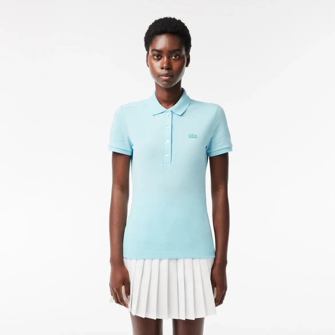 Women's L.12.D Slim Fit Stretch Mini Piqué Polo