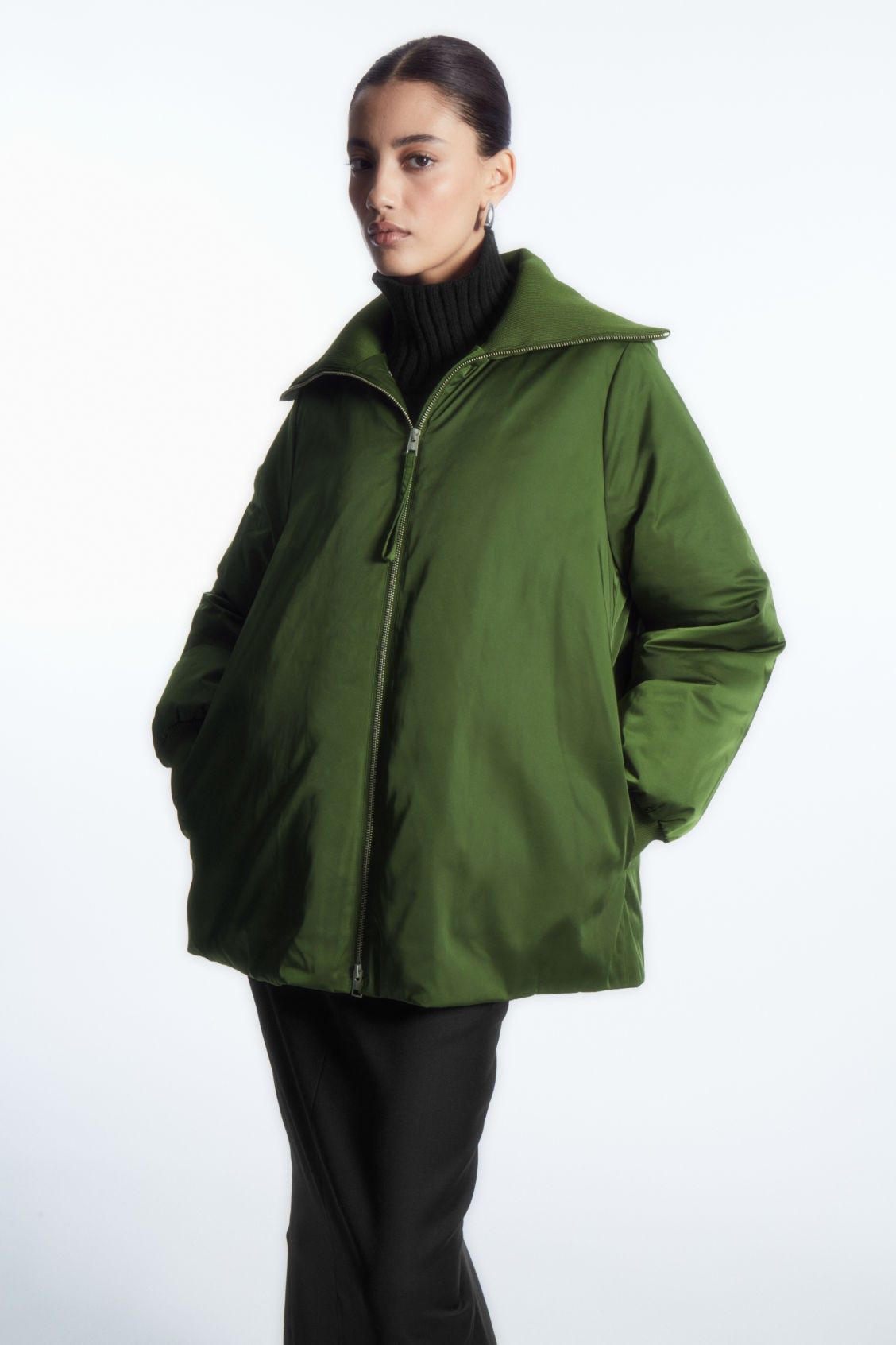 Collar store puffer jacket