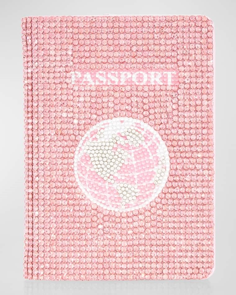 크리스탈 홀더 Allover Crystal Passport Holder prod256070203ROSE