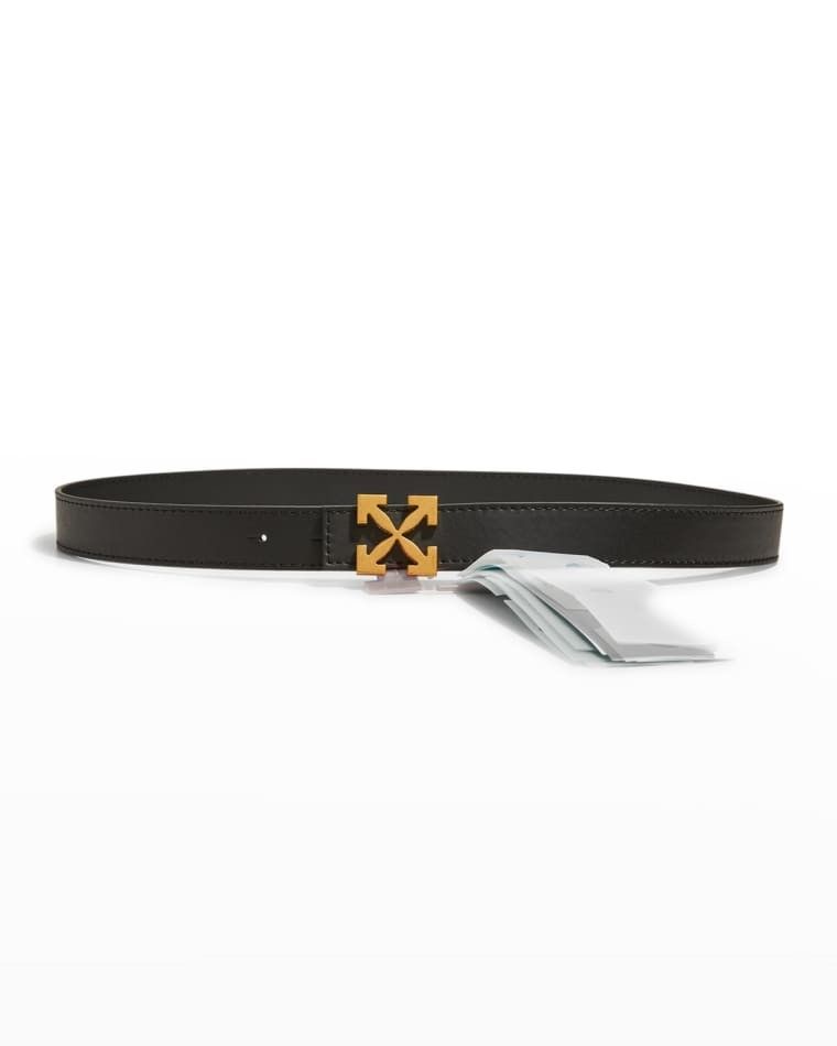 리버시블 가죽 벨트 Arrow Reversible Leather Belt prod249500004BLACK
