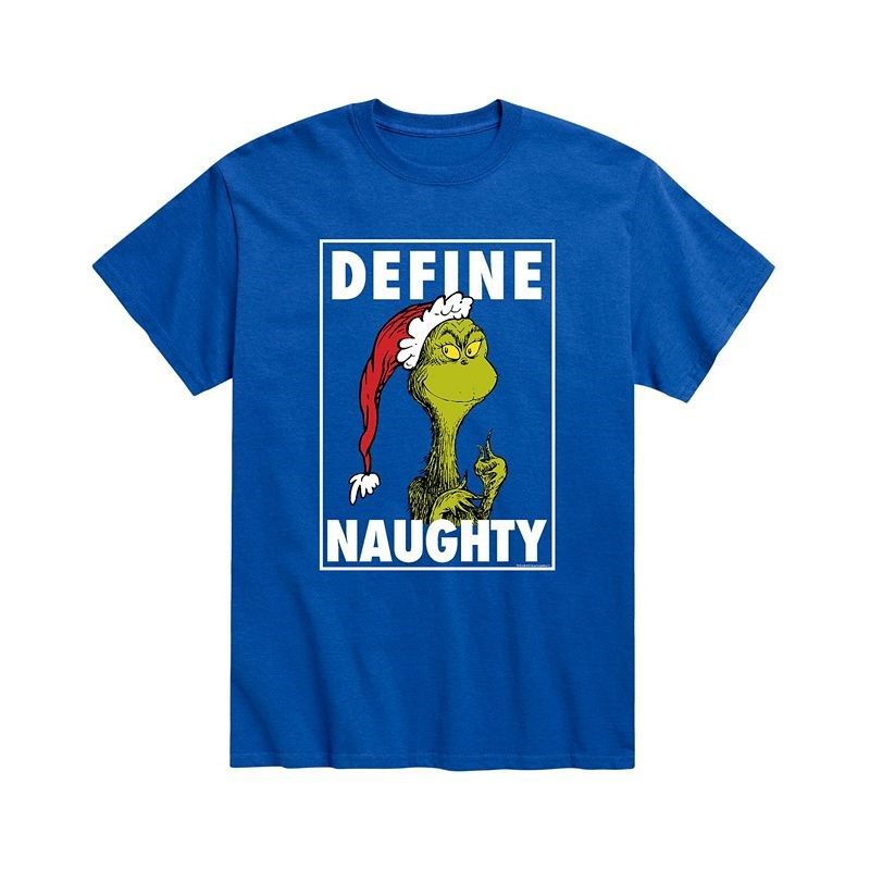 남성 더 티셔츠 Men's Dr. Seuss The Grinch Define Naughty T-shirt 13622697