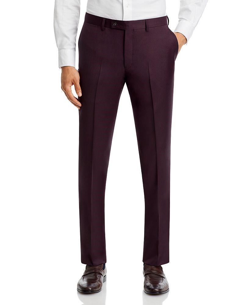 핏 버건디 수트 팬츠 Modern Fit Burgundy Sharkskin Suit Pants 4827134
