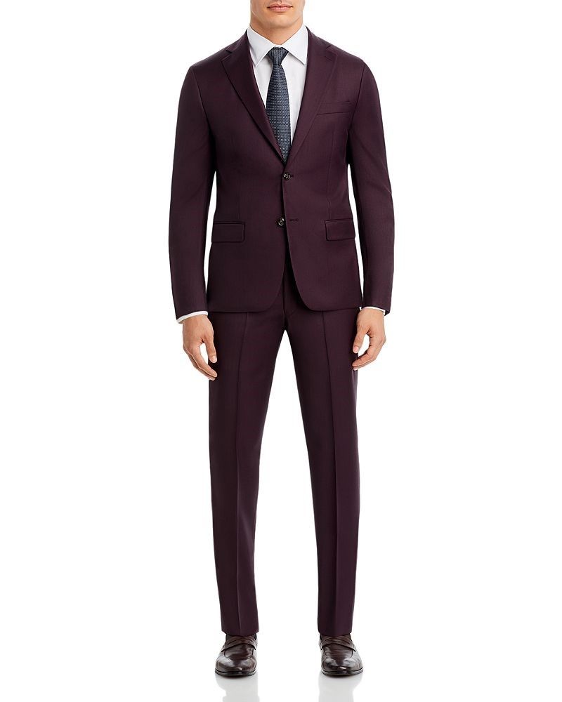 핏 버건디 수트 팬츠 Modern Fit Burgundy Sharkskin Suit Pants 4827134
