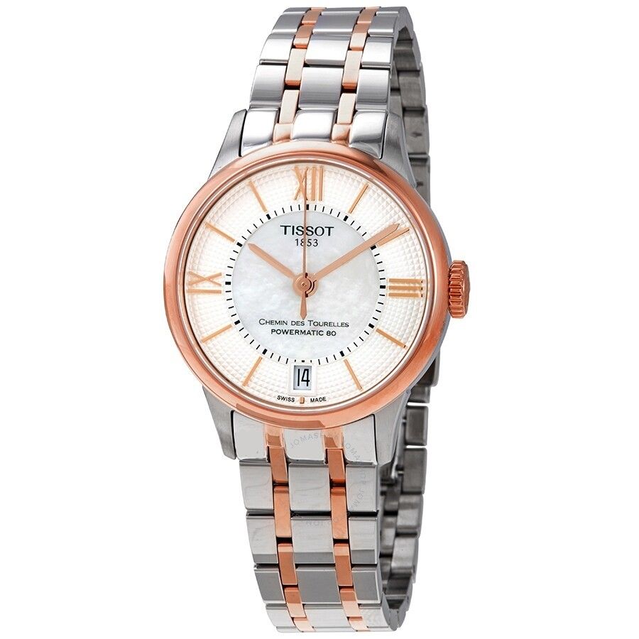 오토매틱 오브 진주 다이얼 여성 시계 Chemin des Tourelles Automatic Mother of Pearl Dial Ladies Watch T099.207.22.118.02 TIST0992072211802