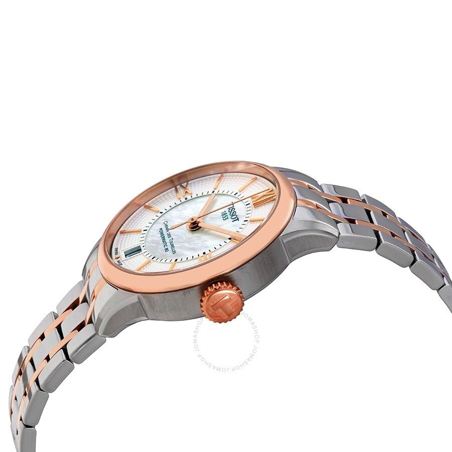 오토매틱 오브 진주 다이얼 여성 시계 Chemin des Tourelles Automatic Mother of Pearl Dial Ladies Watch T099.207.22.118.02 TIST0992072211802