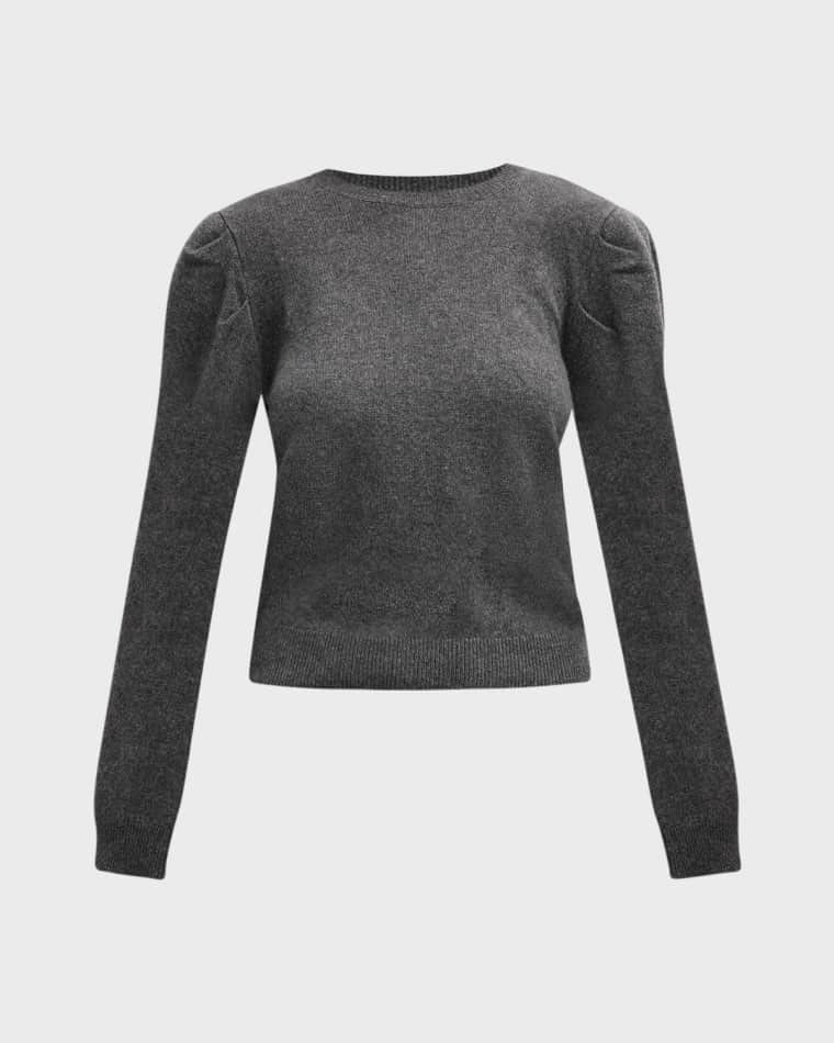 드레이프 스웨터 Draped Cashmere-Wool Sweater prod266230008DARK GRIS HEATHER