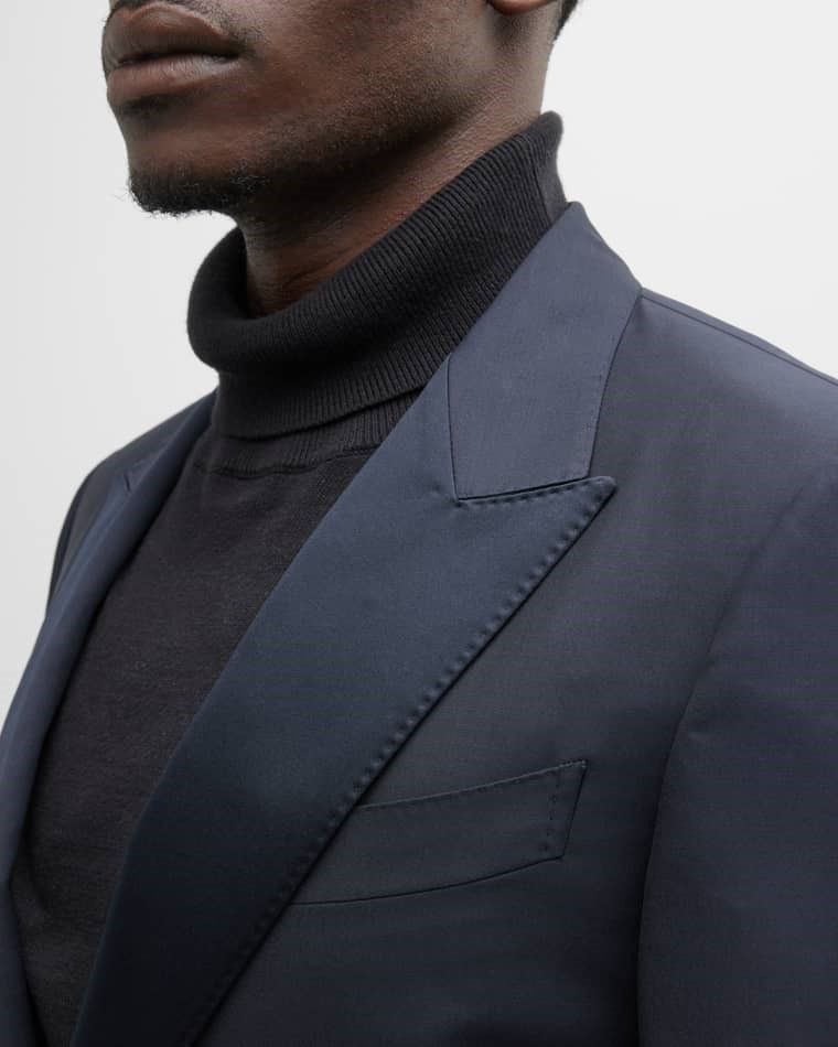 남성 울 실크 턱시도 Men's Sartorial Wool and Silk Tuxedo prod257080026NAVY SOLID
