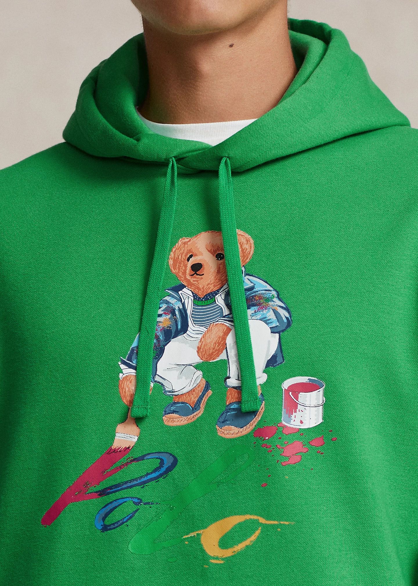 폴로랄프로렌-폴로 베어 플리스 후디 그린 Polo Bear Fleece Hoodie Preppy Green 100026620 Preppy Green | TRENBE... 