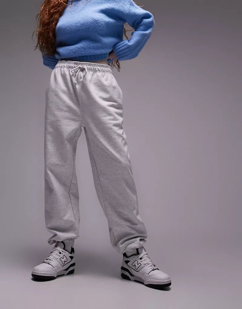 Oversize-Jogginghose in Kalkgrau mit Bundchen 204808663Kalkgrau
