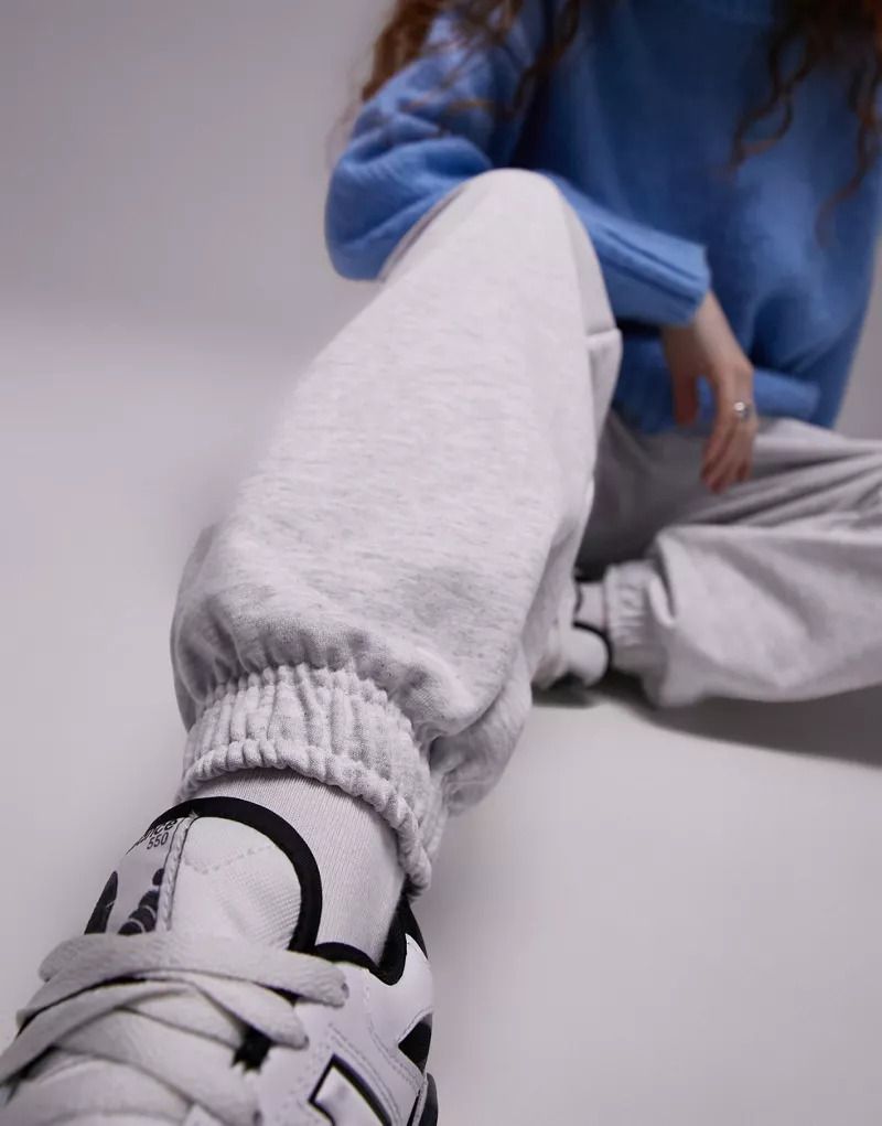 Oversize-Jogginghose in Kalkgrau mit Bundchen 204808663Kalkgrau