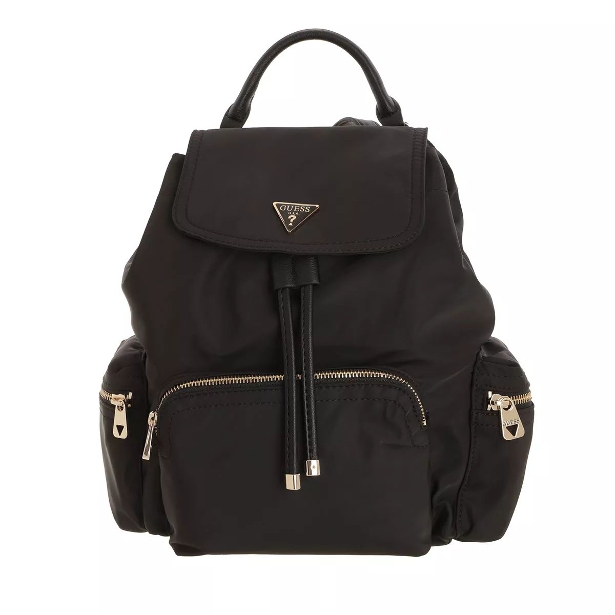 백팩 블랙 럭색 Guess Eco Gemma Backpack Black                        Rucksack A0180233