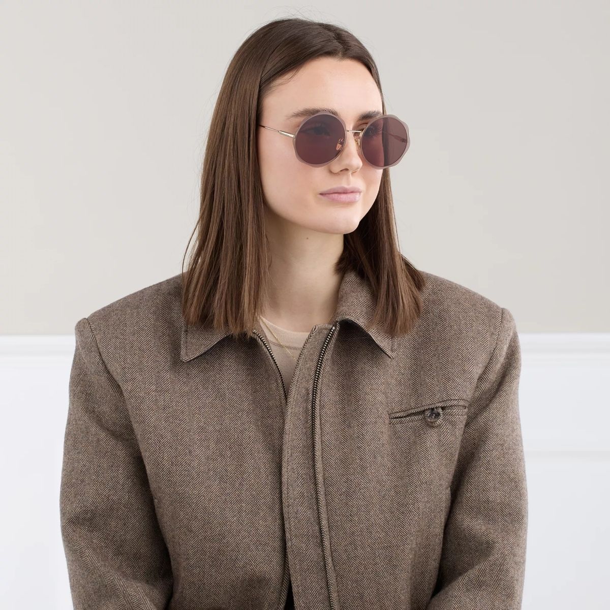 끌로에 Chloe CH0202S GOLD-GOLD-BROWN                        Sonnenbrille A0224137