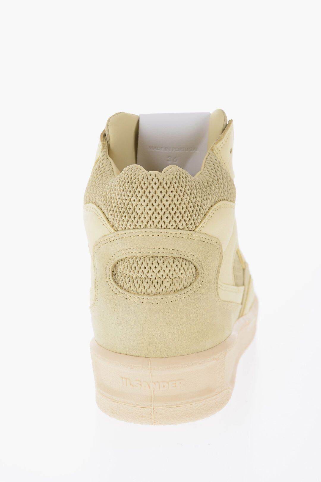 가죽 바스켓 하이탑 스니커즈 러버 솔 Leather BASKET High-Top Sneakers With Rubber Sole 568134