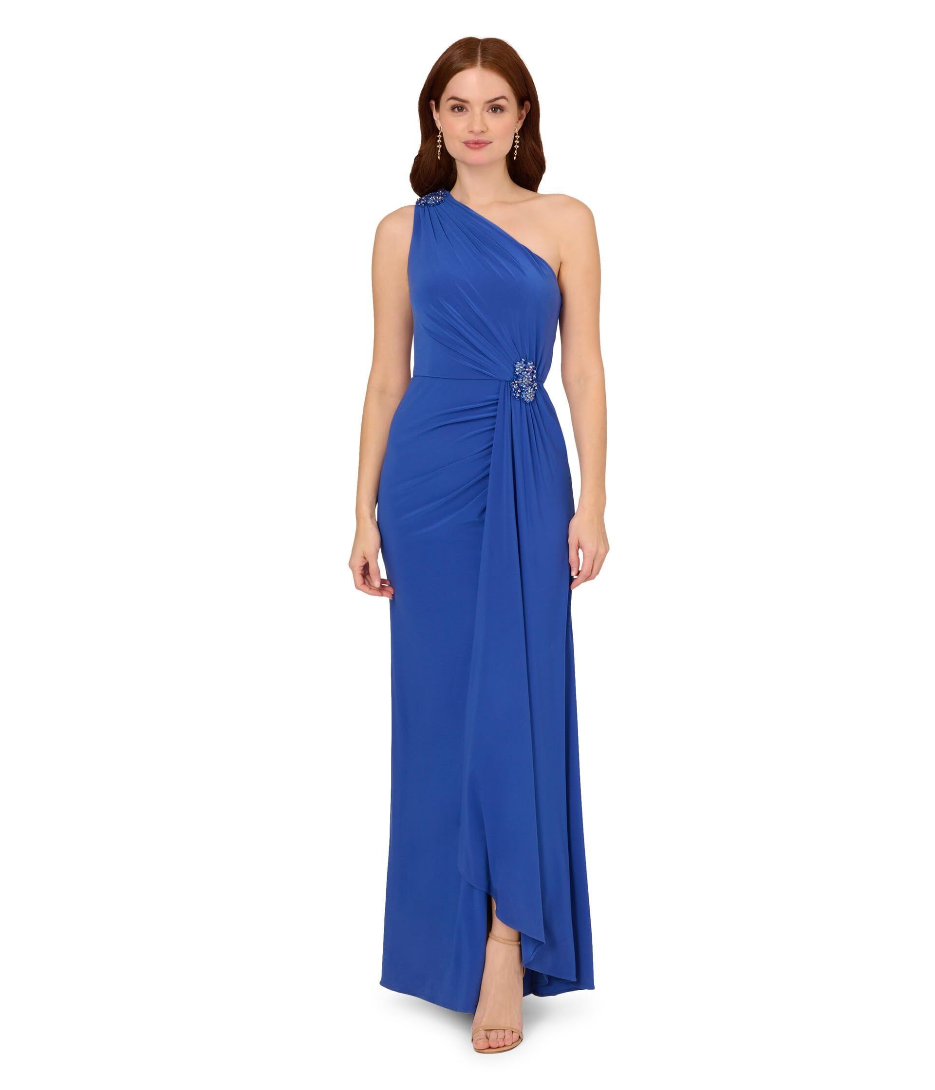 아드리아나파펠-4179457 Adrianna Papell Satin Crepe Off the