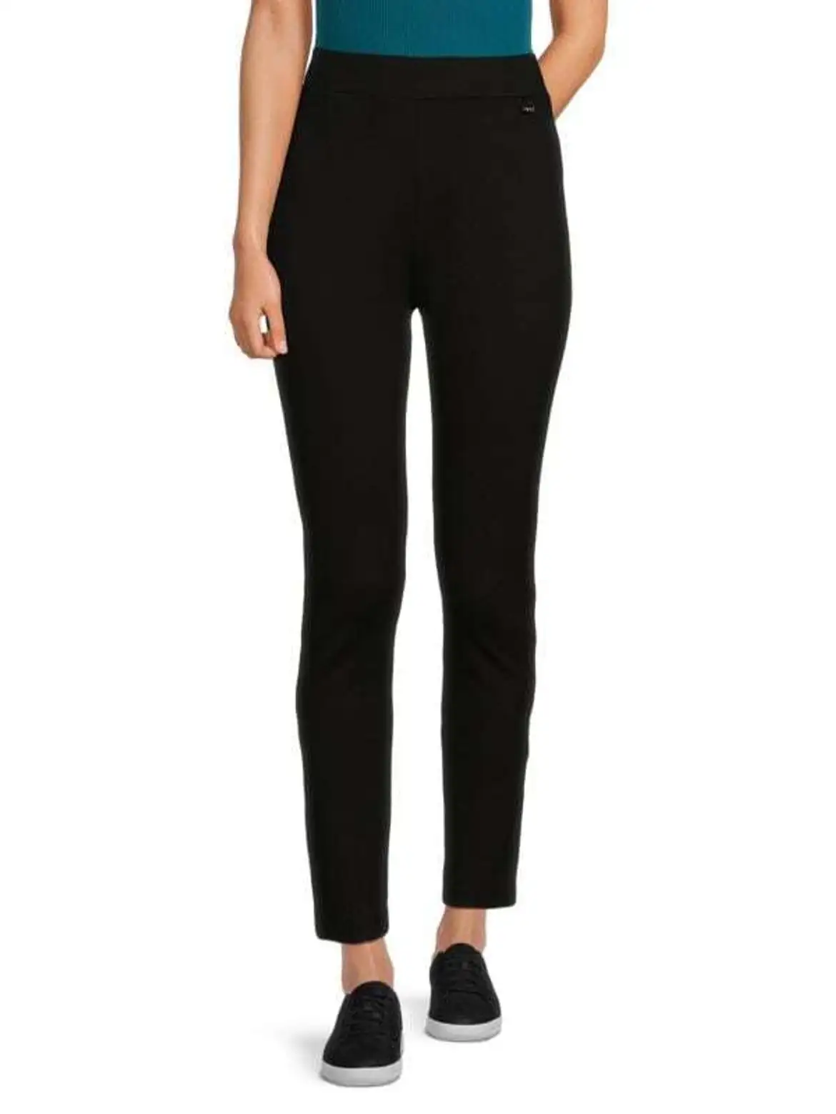 DKNY High-Waist 7/8 Rib Seamless Compress & Smooth Tights