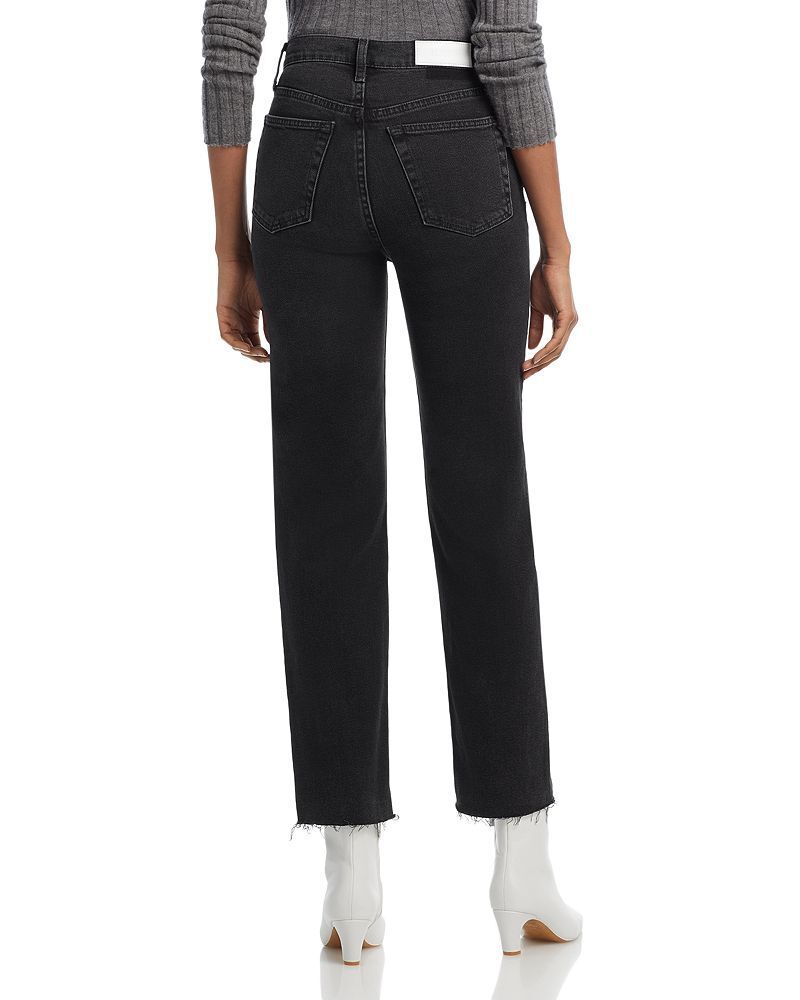 하이 앵클 슬림 스트레이트 데님 워시드 80s High Rise Ankle Slim Straight Jeans in Washed Noir 4139348