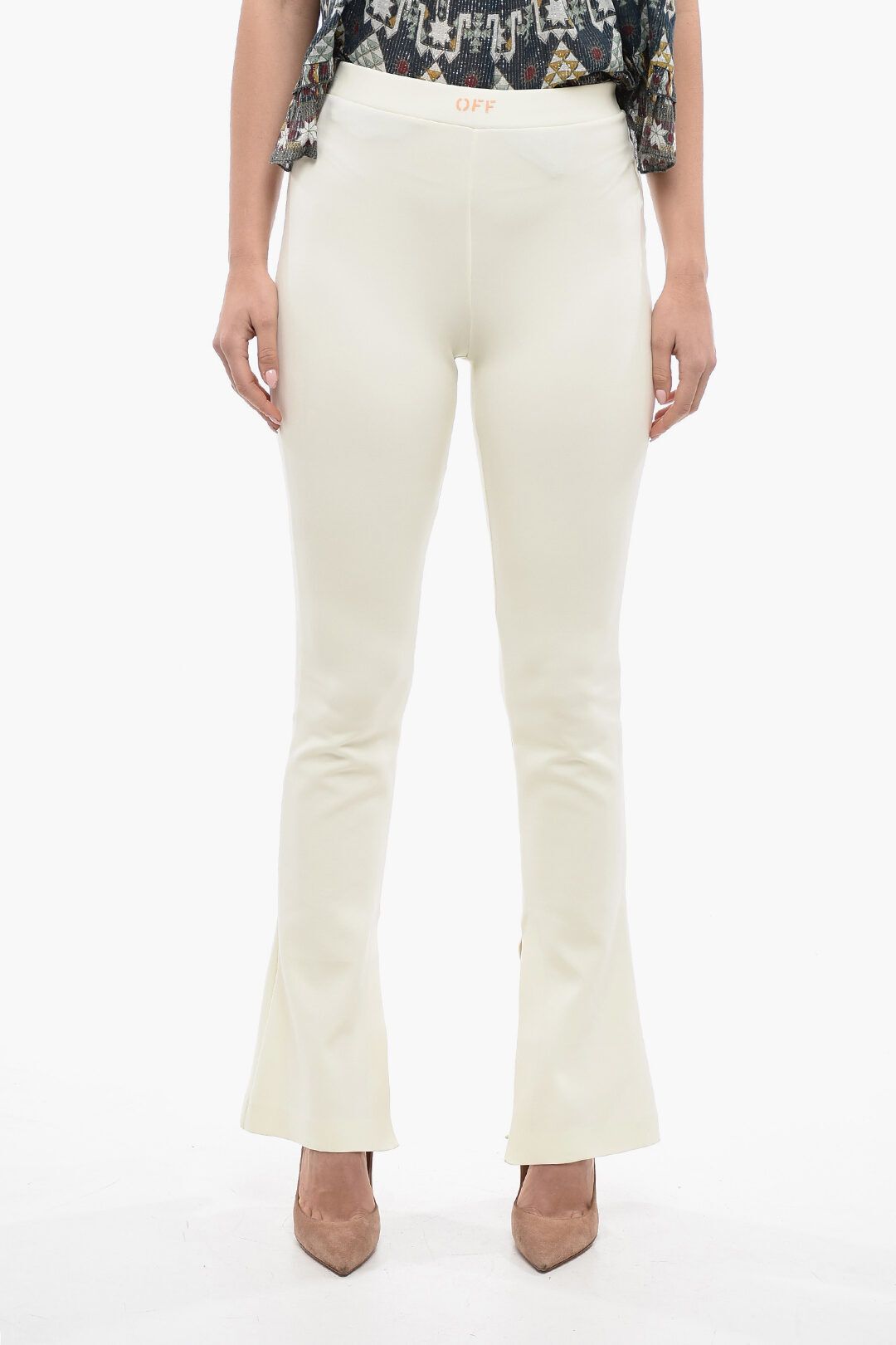 로고 프린트 플레어 핏 레깅스 Logo Print SPLIT Flare Fit Leggings 567803