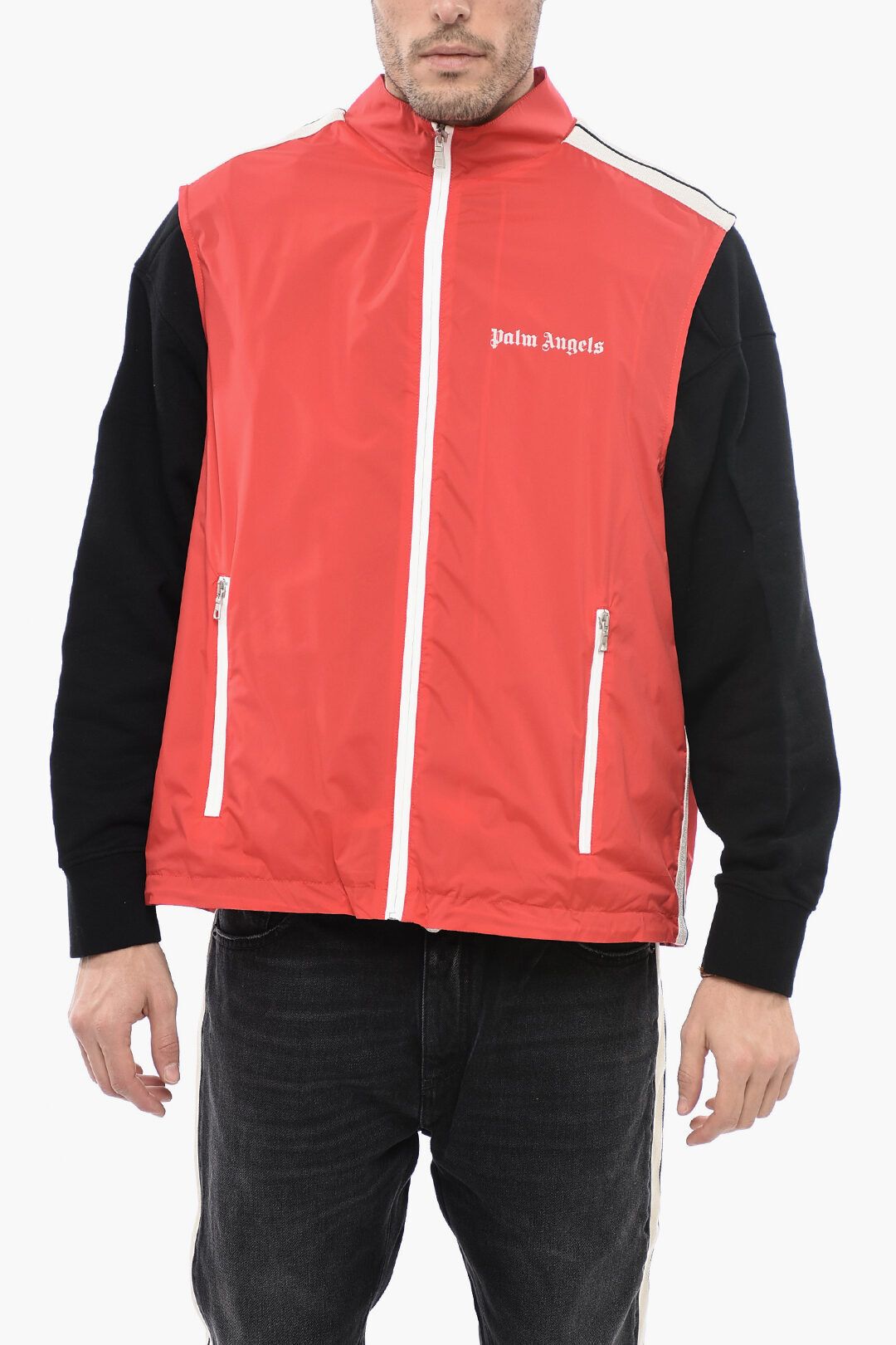 지퍼 클래식 로고 나일론 베스트 Front Zipped CLASSIC LOGO Nylon Vest 571613