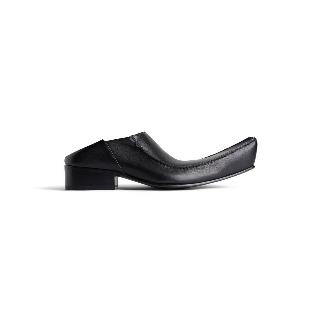 남성 뮬 블랙 Men's Romeo Mule in Black 769603WBAW11000