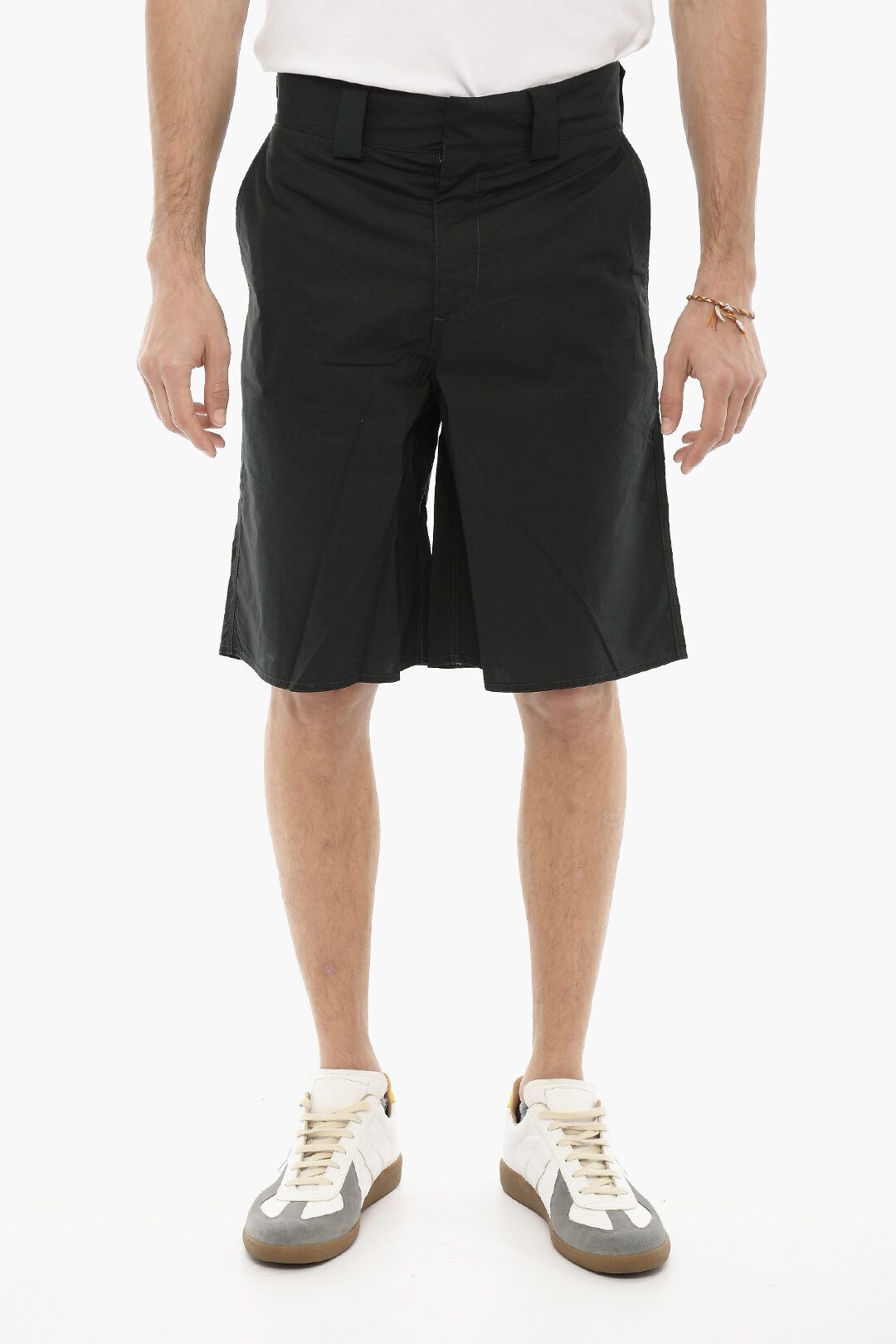 솔리드 컬러 점프 바지 벨트 Solid Color JUMP Shorts with Belt Loops 582149