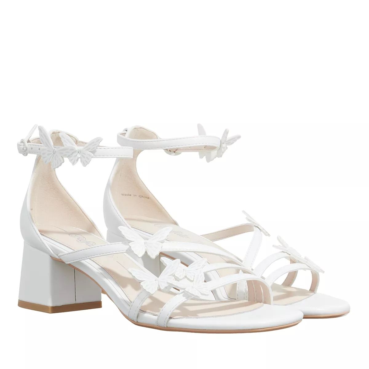 버터플라이 화이트 Buffalo Lucy Butterfly White                        Riemchensandale A0324733