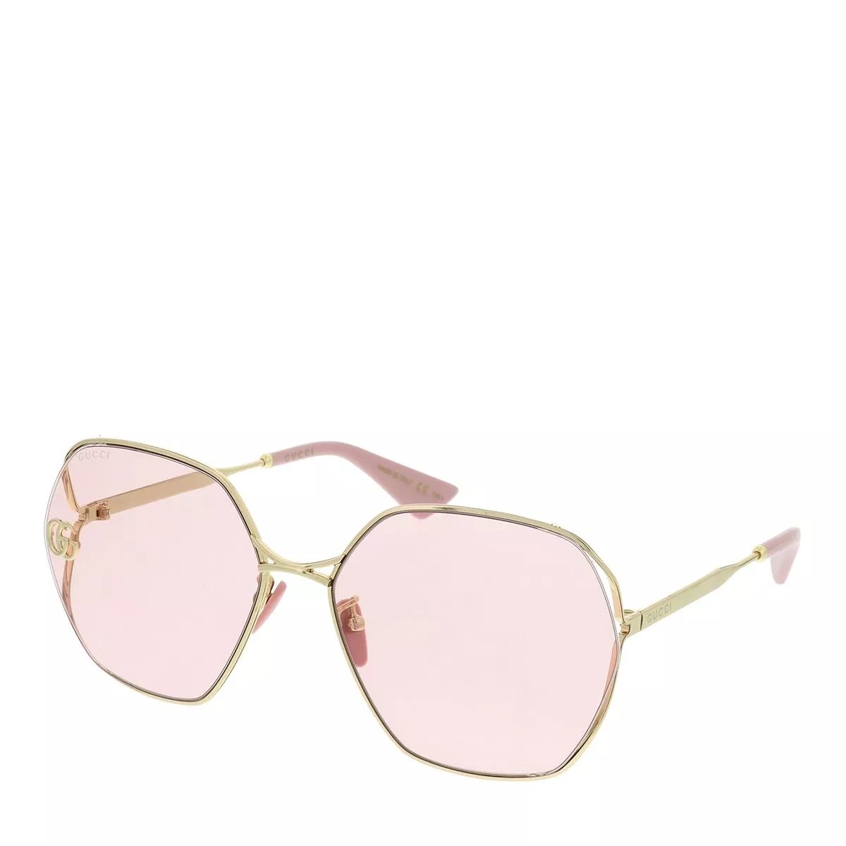 구찌 메탈 골드 Gucci GG0818SA-003 63 Sunglass WOMAN METAL Gold                        Sonnenbrille A0141054