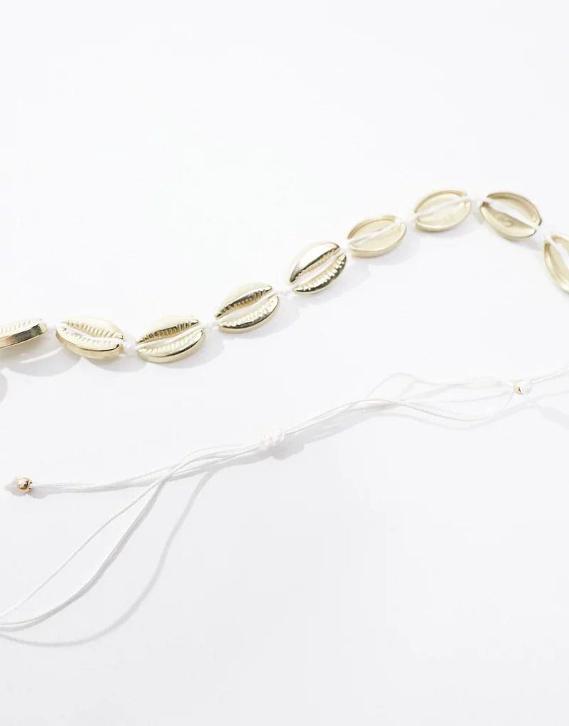 Muschel-Chokerhalskette in Goldoptik 205527636GOLD