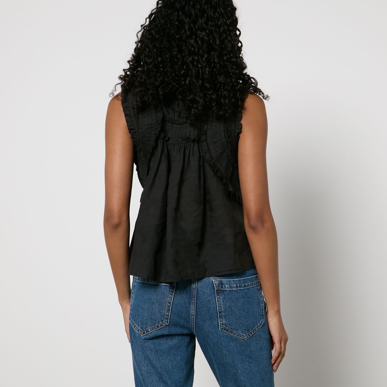 씨 뉴 욕 러플 블라우스 Sea New York Cole Ruffled Ramie Blouse 15210695